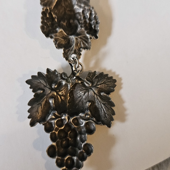 Amazing Vintage Art Nouveau Silver Plated Earrings - Picture 7 of 10